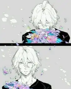 银色头发的动漫男生头像