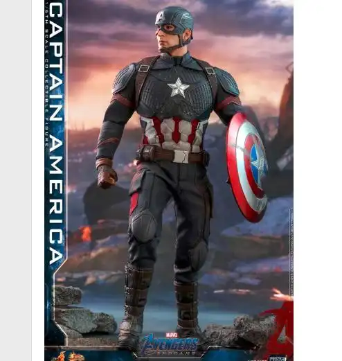 hottoys漫威电影复仇者联盟4终局之战美国队长16可动人偶