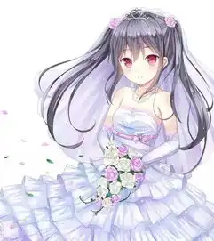 动漫图婚纱礼服