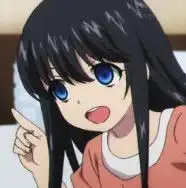 黑发蓝眼粉衣服动漫这是谁哪动漫里的