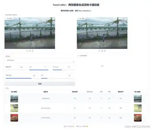 tooncrafterai生成动画越来越简单了,两张照片生成动画视频本地一键整合包