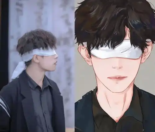 当明星遇上漫画脸肖战帅气,蔡徐坤随性,华晨宇个性,看到王一博完美