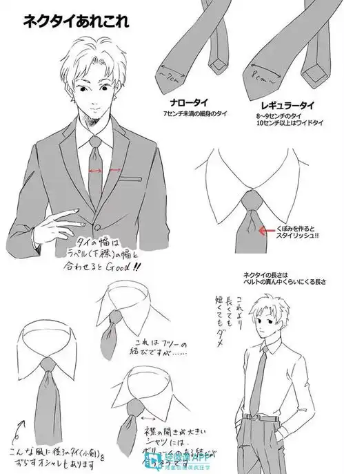 漫画男士衣服怎么画服装绘画小诀窍