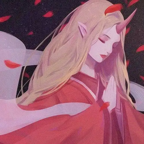 动漫女生头像轻摸眼眶,仍有余凉
