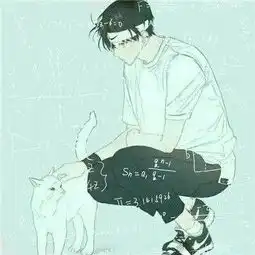 少年与猫二次元头像