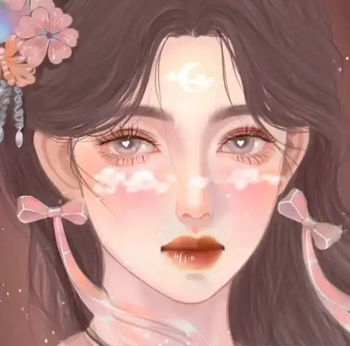 手绘女生动漫头像