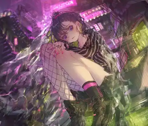 画师竟然是低龄触今年才高中毕业用色绚丽动漫少女