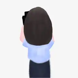 女子照相背影手绘插画psd图片素材其他格式下载动漫人物大全