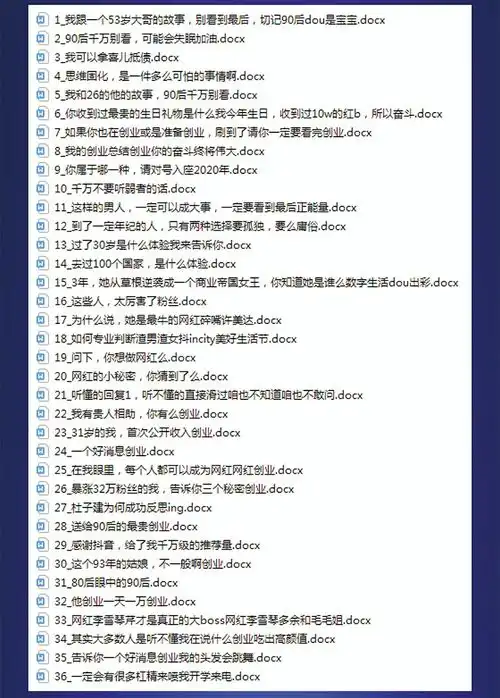 100个创业励志鸡汤vlog文案范例适合快手抖音等短视频