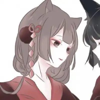 闺蜜头像动漫一对萌萌哒二次元闺蜜头像一左一右