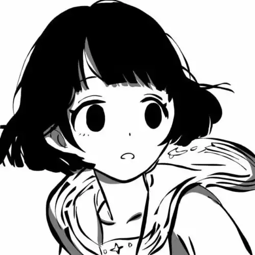 头像分享黑白动漫,永远的爱