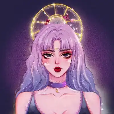 手绘女头你去银河偷点星星,做我女生头像我要个性网