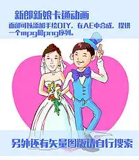 新郎新娘结婚婚礼婚纱卡通风格动画图片素材模板下载55.15mb动漫人物大全人物形象