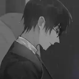 黑白头像丧系动漫头像