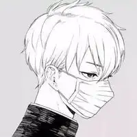 戴口罩忧郁男子