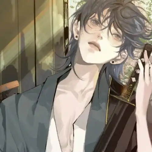 动漫男头疲惫的生活需要一个温柔的梦和一个很爱的人