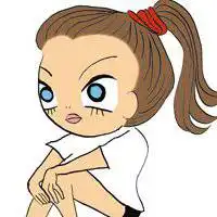 微信卡通头像女生马尾微信头像图片大全