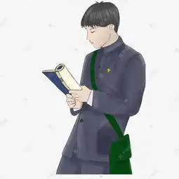 正在看书的民国先进男学生免抠图素材图片免费下载高清psd千库网图片编号11818210