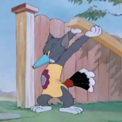 猫和老鼠可爱搞笑卡通情侣头像