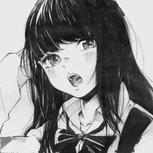 动漫头像满屏男女生黑白漫画风动漫头像,值得保存