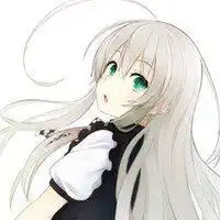 谁有银发蓝瞳动漫少女高清图片,做小说封面用,高分