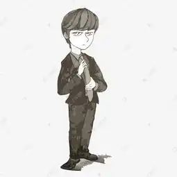 卡通手绘穿西装的男生漫画风元素素材图片免费下载高清psd千库网图片编号10938740