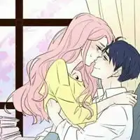 卡通亲亲的情侣头像卡通亲吻情侣头像一对