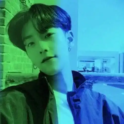 个性蓝绿男生头像二合一不一样的视觉感受