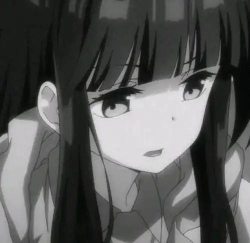 可盐可甜的黑白漫画风女头