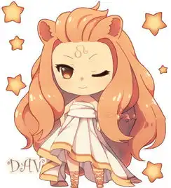 12星座少女动漫形象狮子座是什么样子