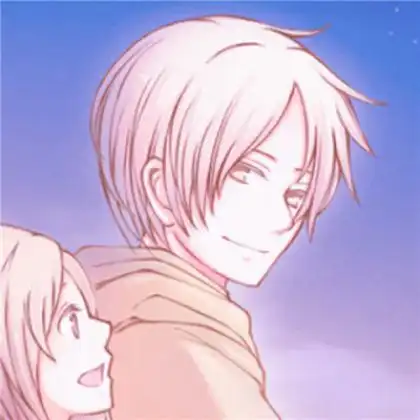 卡通情侣头像二次元少女心一对两张