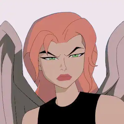 dc漫画有个女的粉头发,绿眼睛,白翅膀,左面耳朵戴个白色耳钉的动漫叫什么