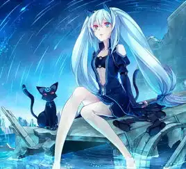 动漫蓝色系初音未来妖孽