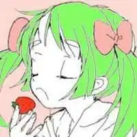 美少女绿色头发头像微信头像图片大全