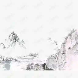 古风青墨山水画素材图片免费下载高清psd千库网图片编号8997092