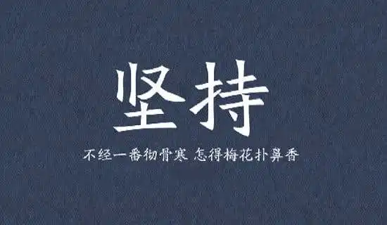 坚持下去的励志句子