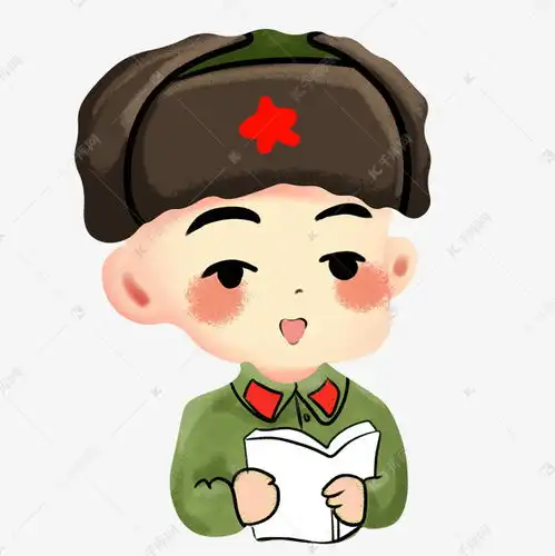 卡通看书的雷锋插画素材图片免费下载千库网