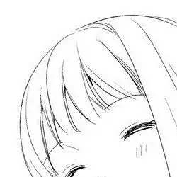 动漫头像插画黑白