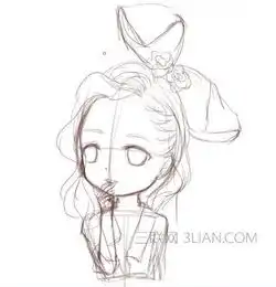 photoshop绘制漫画q版美女头像教程