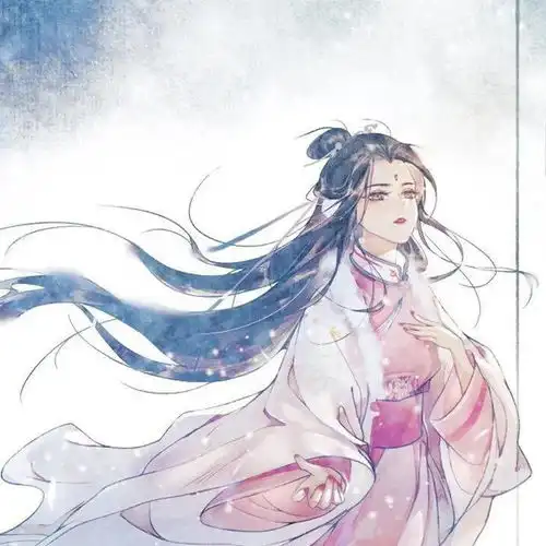 意境古风漫画女生头像相恨不如潮有信相思始觉海非深