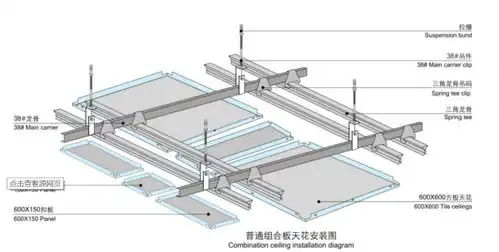 铝扣板三角龙骨怎么和主龙骨连接