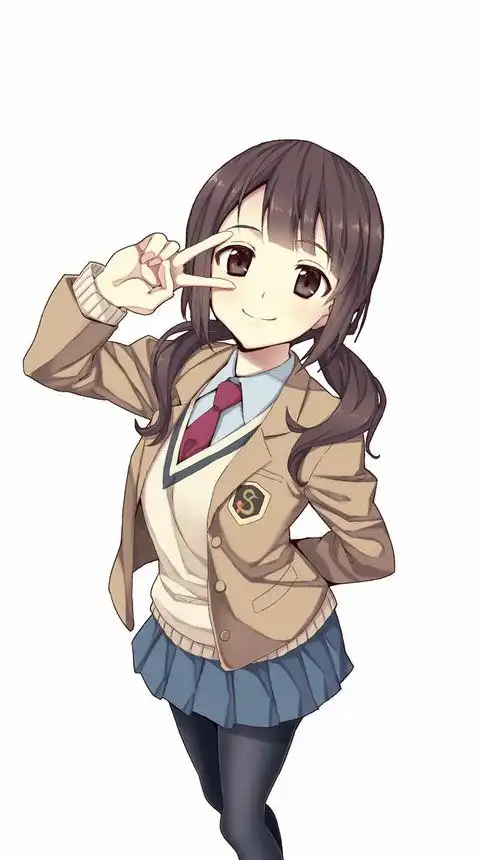 二次元妹子日本校服制服头像壁纸