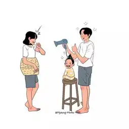 白底壁纸卡通情侣