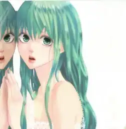 求淡绿色女生头像最好是动漫的