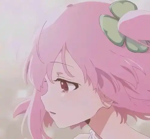 粉色系女生动漫头像希望你的底色一直是勇敢和善良