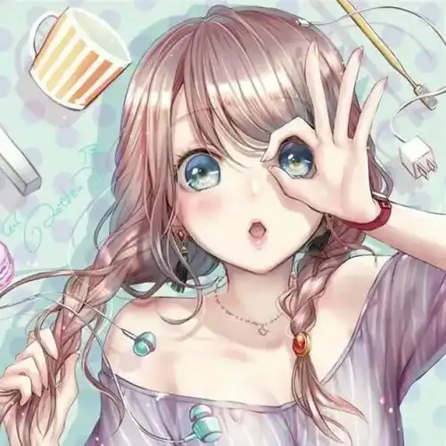 动漫女头执手相看云霓,憧憬爱情,向往美好