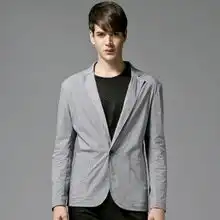gxg男士经典时尚商务修身休闲西服11101034黑白格l
