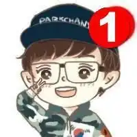 鹿晗卡通强迫症头像右上角加1
