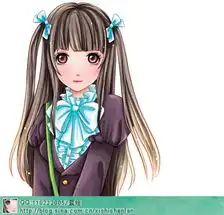 ps鼠绘可爱卡通女孩