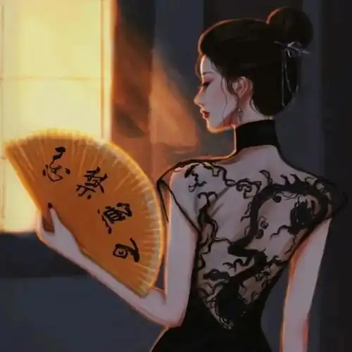偏古风手绘动漫女生头像
